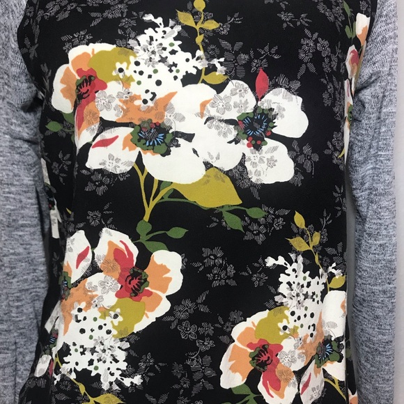KUT FROM THE KLOTH Benter Mixed Material Floral Top Size Petite Medium - Picture 3 of 8